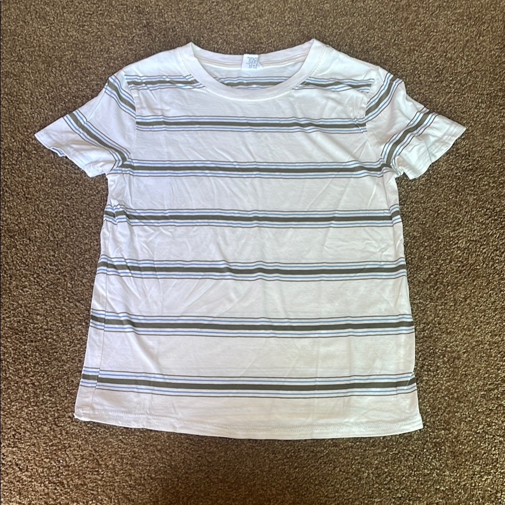 Full Tilt White, Green and Blue Short Sleeve Tee